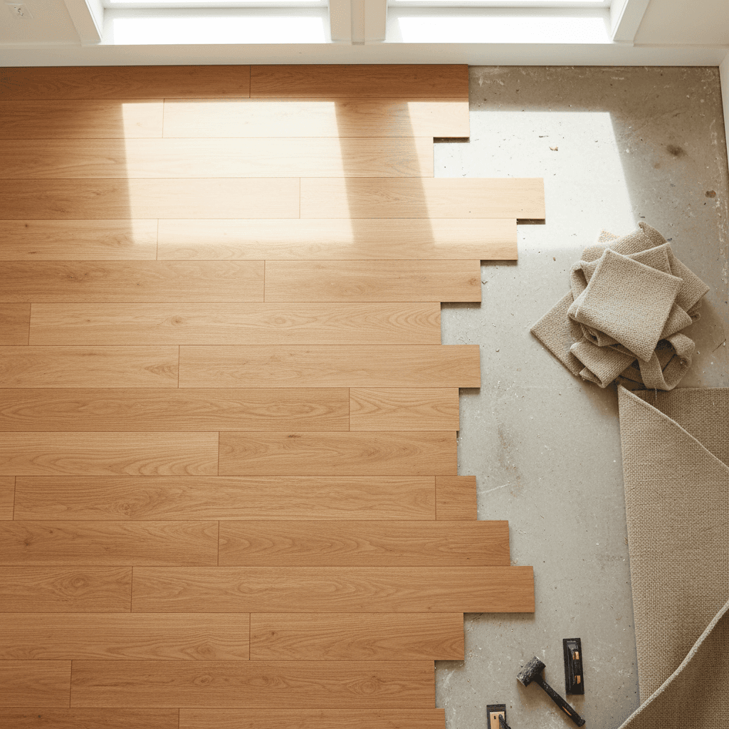 Laminate flooring replacement